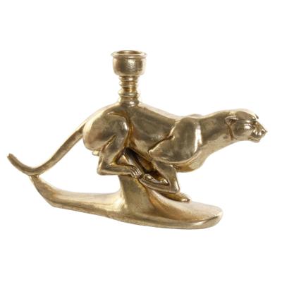 Kroonkandelaar DKD Home Decor Gouden Hars Aluminium Luipaard Tropisch Kroonkandelaar 25 x 6 x 14 cm Kroonkandelaar DKD Home Decor Gouden Hars Aluminium Luipaard Tropisch Kroonkandelaar 25 x 6 x 14 cm