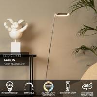 Lucide AARON - Leeslamp - LED Dimb. - CCT - 1x12W 2700K/4000K - Mat Goud / Messing - thumbnail