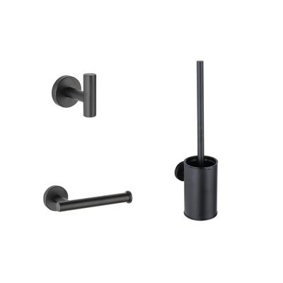 Adema Sparkle 2.0 Toiletset - toiletrolhouder - handdoekhaak - toiletborstelset - zwart mat SW1413910 Adema Sparkle 2.0 Toiletset - toiletrolhouder - handdoekhaak - toiletborstelset - zwart mat SW1413910