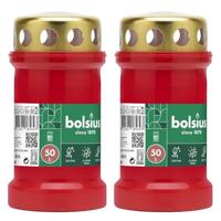 Bolsius Graflicht Rood Met Deksel Nr3 - thumbnail