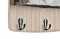 Wandkapstok DKD Home Decor Hout Metaal 23 x 9 x 36 cm - thumbnail