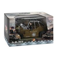 Toi-Toys Militaire soldier force jeep met wapens - thumbnail