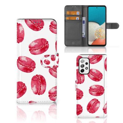 Samsung Galaxy A73 5G | Book Cover | Pink Macarons