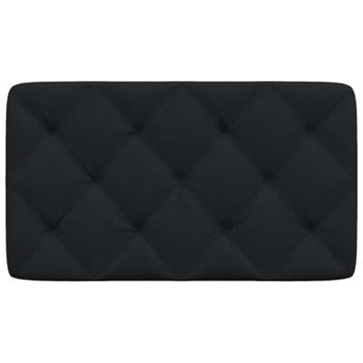 Hoofdbordkussen 90 cm stof zwart Hoofdbordkussen 90 cm stof zwart