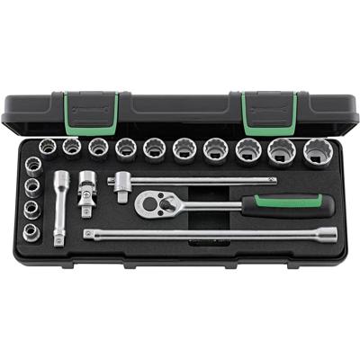Stahlwille Dopsleutelset | 19-delig 3/8 inch | sleutelwijdtes 8-22 mm | aantal tanden 30 12-kant | 1 stuk - 96024132 96024132