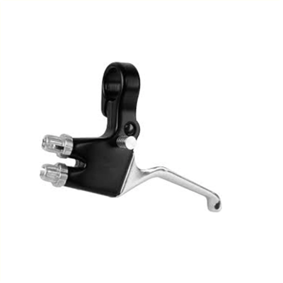 Remgreep links Mirage dubbele kabel - zwart/zilver (bulkverpakking)