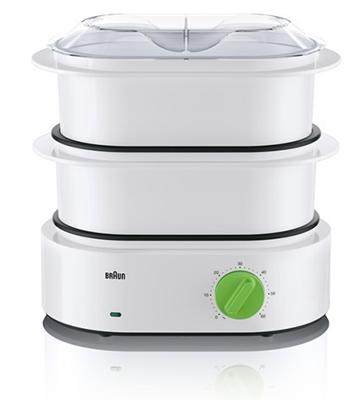 Stoomkoker Braun FS 3000 850 W Wit/Groen Wit Polycarbonaat 850 W