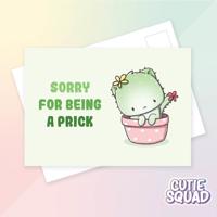 CutieSquad Ansichtkaart - Sorry for being a prick - thumbnail