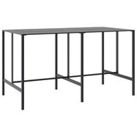 Bartafel 200x100x110 cm gepoedercoat staal zwart - thumbnail