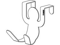 Deurhaak Tiger G-man 20 mm RVS - thumbnail