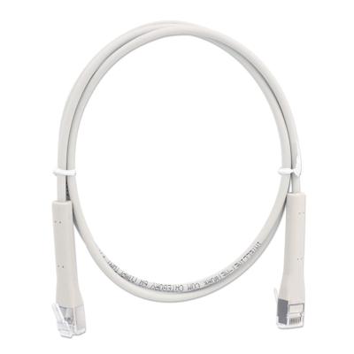 Intellinet 745154 RJ45 Netwerkkabel, patchkabel CAT 6A F/FTP 2.0 m Grijs Flexibel, Afscherming totaal, Halogeenvrij 1 stuk(s)