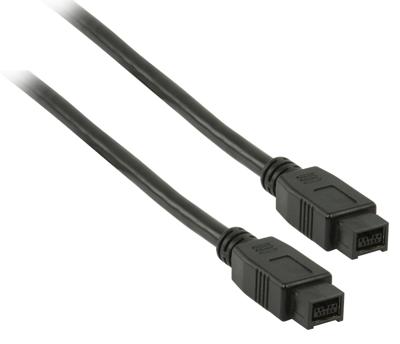 Valueline VLCP62700B2.00 firewire-kabel 9-p Zwart 2 m