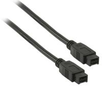 Valueline VLCP62700B2.00 firewire-kabel 9-p Zwart 2 m - thumbnail
