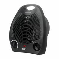 Draagbare elektrische mini-kachel EDM 07220 Zwart 1000 - 2000 W - thumbnail