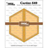 Crealies • cardzz gatefold card zeshoek - thumbnail