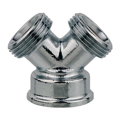 Kirchhoff Messing 2-weg verdeler, chroom, 3/4"H x 3/4"ET - 986186248