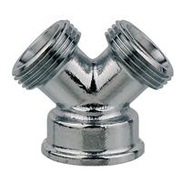 Kirchhoff Messing 2-weg verdeler, chroom, 3/4"H x 3/4"ET - 986186248 - thumbnail