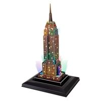 3D-puzzel van de Empire State Building met Ledverlichting - thumbnail