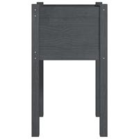 VidaXL Plantenbakken 2 st 40x40x70 cm massief grenenhout grijs - thumbnail