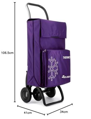 Winkelwagen Rolser termo fresh mf 4.2 more Paars Opvouwbaar