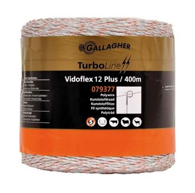 Gallagher Vidoflex 12 TurboLine Plus wit 400m - 079377 079377 Gallagher Vidoflex 12 TurboLine Plus wit 400m - 079377 079377