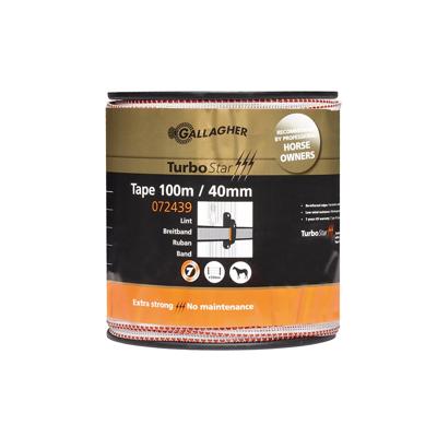 Gallagher TurboStar lint 40mm wit 100m - 072439 072439 Gallagher TurboStar lint 40mm wit 100m - 072439 072439