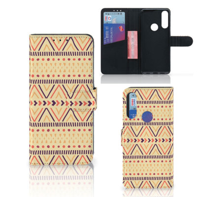 Alcatel 1S 2020 Telefoon Hoesje Aztec Yellow Alcatel 1S 2020 Telefoon Hoesje Aztec Yellow
