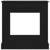 Haardombouw 90x30x90 cm spaanplaat zwart eikenkleurig - thumbnail