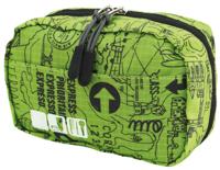 TravelSafe toilettas 16,5 x 11 cm polyester groen/zwart - thumbnail