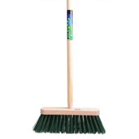 MM Eurotool Bezem fsc 29cm kunstvezel groen mm met steel 120cm aktie - thumbnail