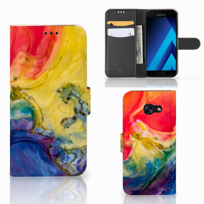 Hoesje Samsung Galaxy A5 2017 Watercolor Dark Hoesje Samsung Galaxy A5 2017 Watercolor Dark