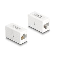 Delock adaptor RJ45 female to RJ45 female Cat.6 UTP white - thumbnail