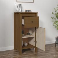 Dressoir 40x35x80 cm massief grenenhout honingbruin - thumbnail