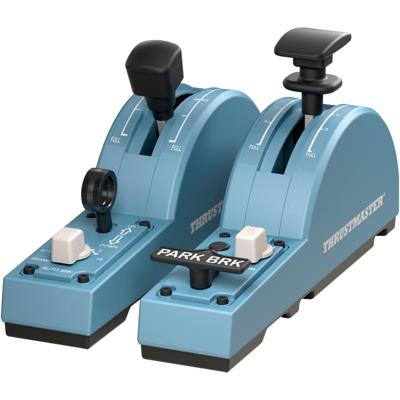 Thrustmaster TCA Quadrant Add-On Airbus Edition Vliegsimulator rem- en landingskleppen PC Blauw Thrustmaster TCA Quadrant Add-On Airbus Edition Vliegsimulator rem- en landingskleppen PC Blauw