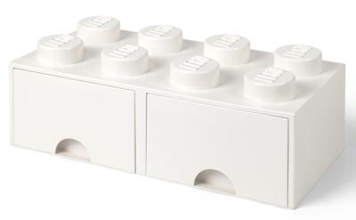 Room Copenhagen LEGO Brick Drawer 8 Wit opbergdoos