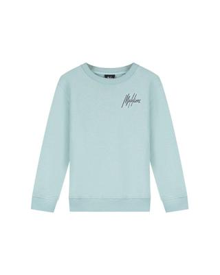 Malelions winter sweater jongens - blauw/grijs - signature, gestreept