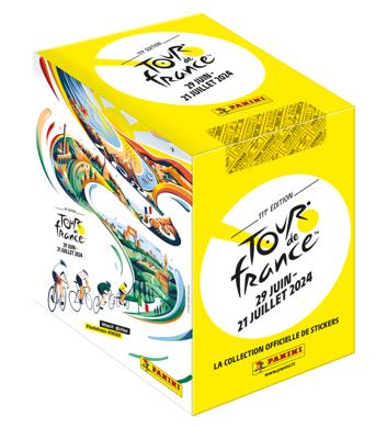 Stickerdoos - PANINI - Officiële Tour de France 2024 collectie - Bevat 36 vakjes met 5 stickers