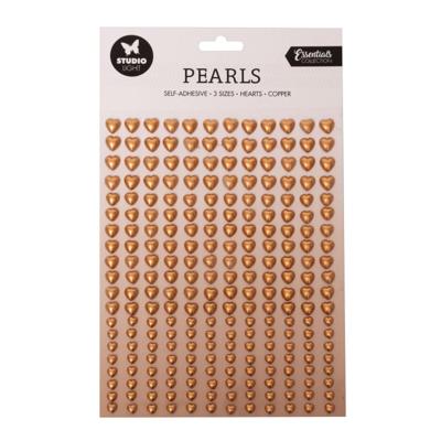 Studio Light • essentials self-adhesive pearls copper hearts