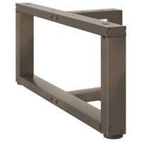 Salontafelpoten 2 st T-vormig 70x25x(30-31) cm staal naturel - thumbnail