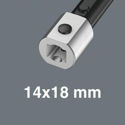 Wera 05020174001 7880 Joker 3XL Zelfaanpassende insteek-steeksleutel Sleutelbreedte (metrisch) 32 - 41 mm Sleutelbreedte (inch) 1 1/2 - 1 7/16