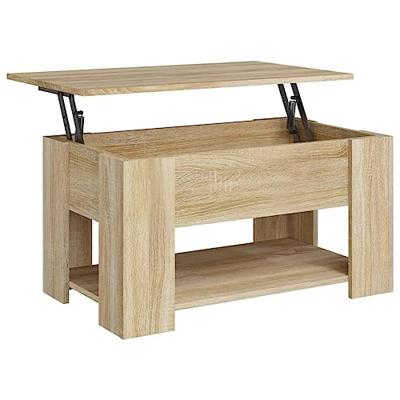Salontafel 79x49x41 cm bewerkt hout sonoma eikenkleurig