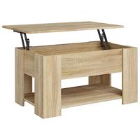 Salontafel 79x49x41 cm bewerkt hout sonoma eikenkleurig - thumbnail