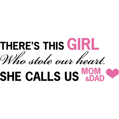 There is this girl - Muursticker There is this girl - Muursticker