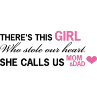 There is this girl - Muursticker - thumbnail