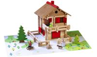 JEUJURA - Houten bouwset - Het grote alpenchalet - 215 onderdelen - Geschikt voor kinderen vanaf 5 jaar - thumbnail