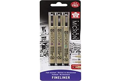 Sakura blisterkaart pigma micron 3 stuks