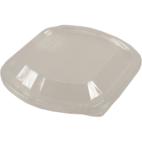 Deksel | menubak | PS | rechthoekig | 238x203x32mm | transparant | 250 stuks - thumbnail