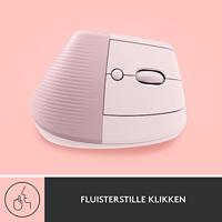 Logitech Lift Roze Ergonomishe Draadloze Muis - thumbnail