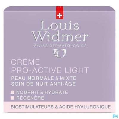 Louis Widmer Pro-Active Light Nachtcrème Geparfumeerd 50ml Louis Widmer Pro-Active Light Nachtcrème Geparfumeerd 50ml