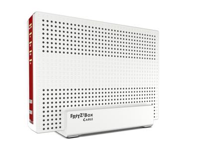 AVM FRITZ!Box 6591 kabel WLAN AC + N router (DOCSIS-3.1-kabelmodem, dual WLAN Ac+N (MU-MIMO) met 1733 (5 GHz) + 800 Mbit/s (2,4 GHz), VoIP-telefooninstallatie)